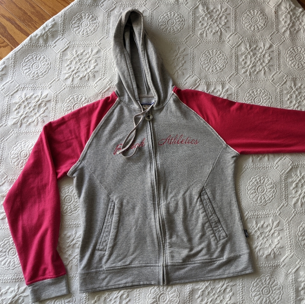REEBOK pink gray hoodie